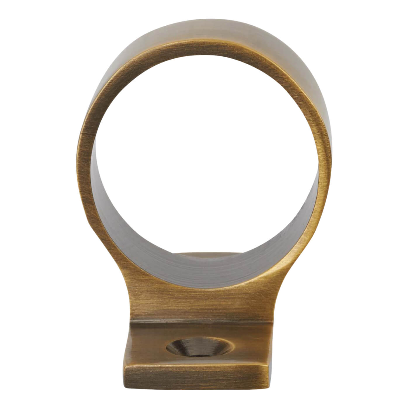 Marcus Standard Mounting Sash Window Ring Lift - 43 x 28mm - Antique Brass - view 3