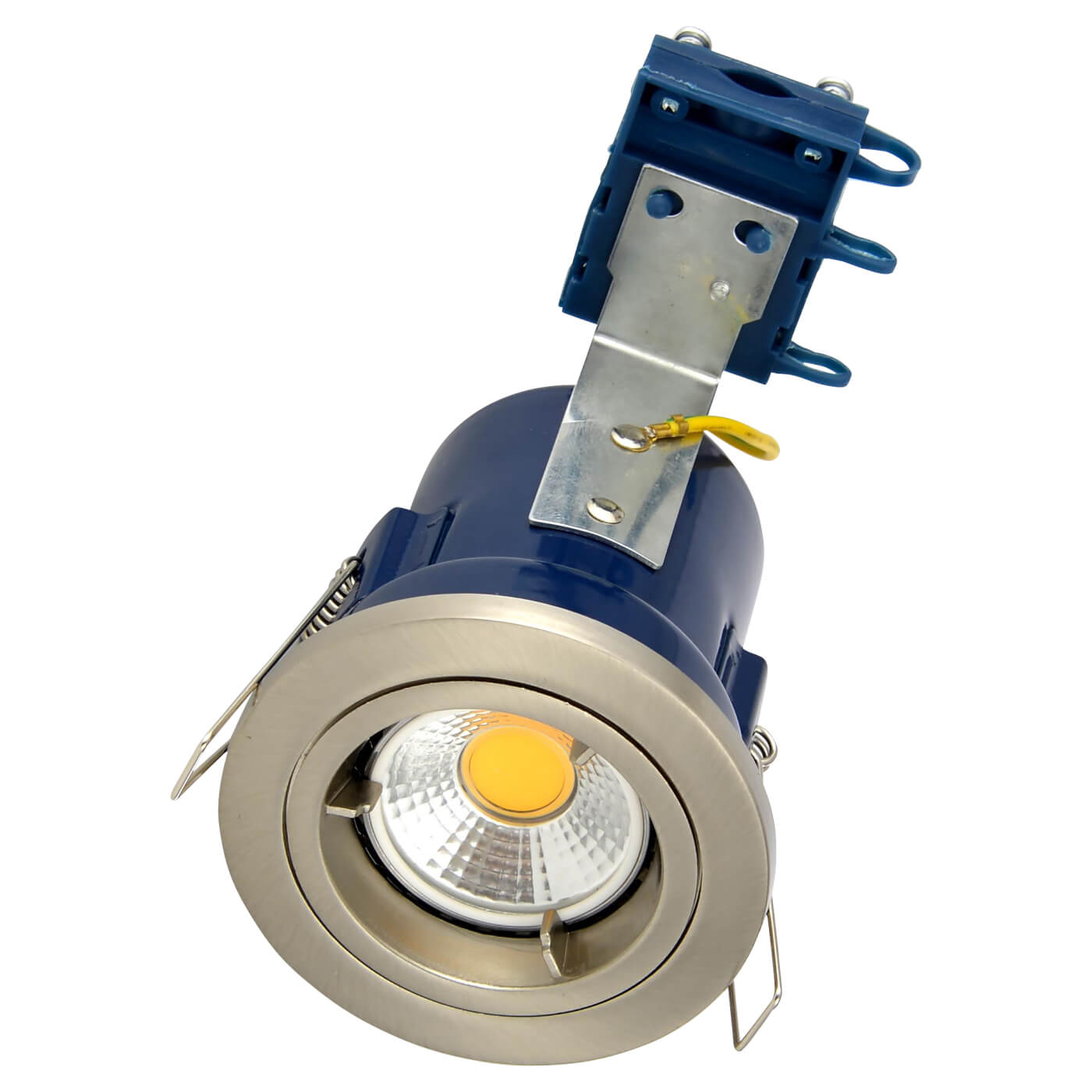 Forum Electralite Yate 50W IP20 Fire Rated LED Fixed Downlight - Satin Chrome - view 2
