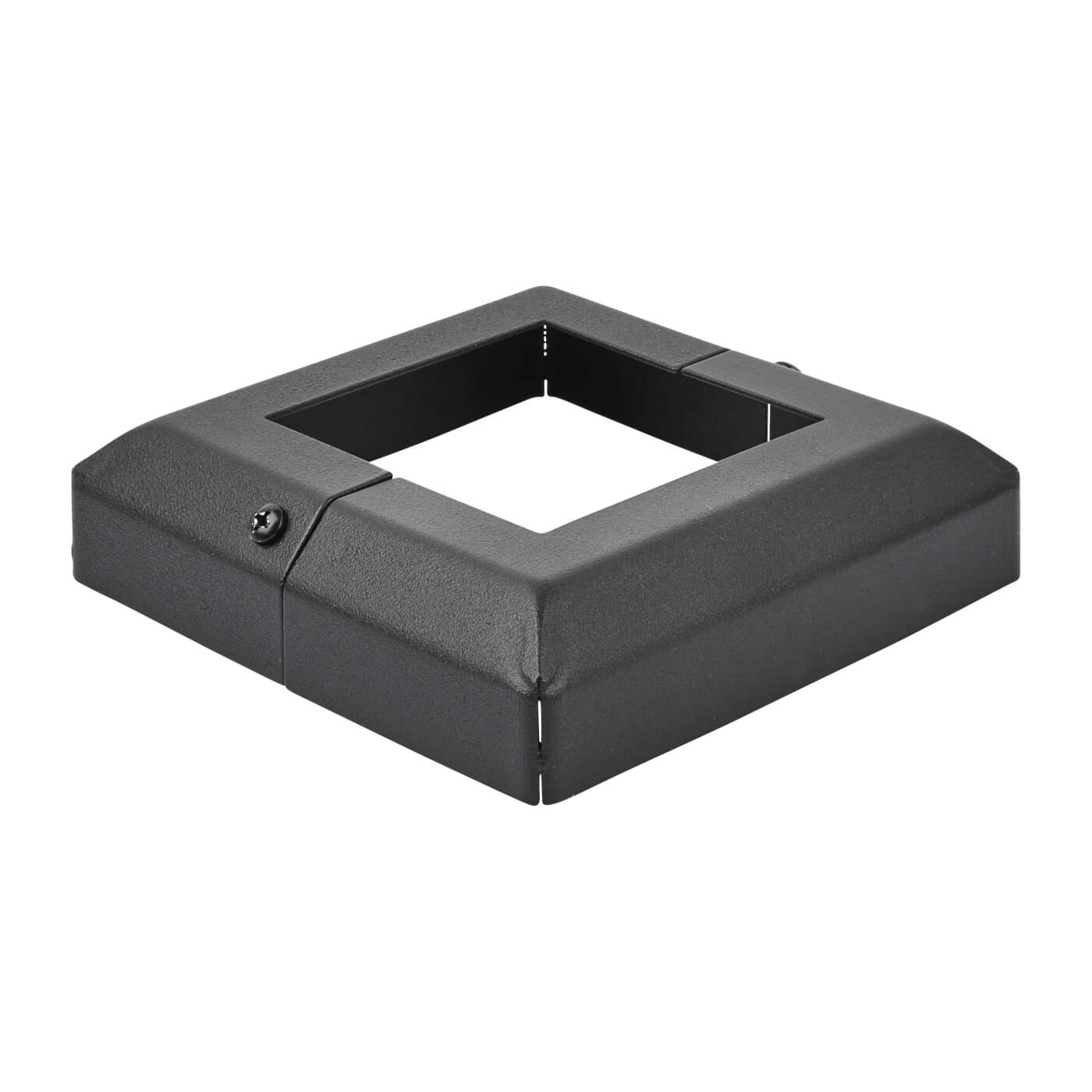 Metal Base Plate Cover - 80 x 80mm - Premium Black Galvanised - view 2