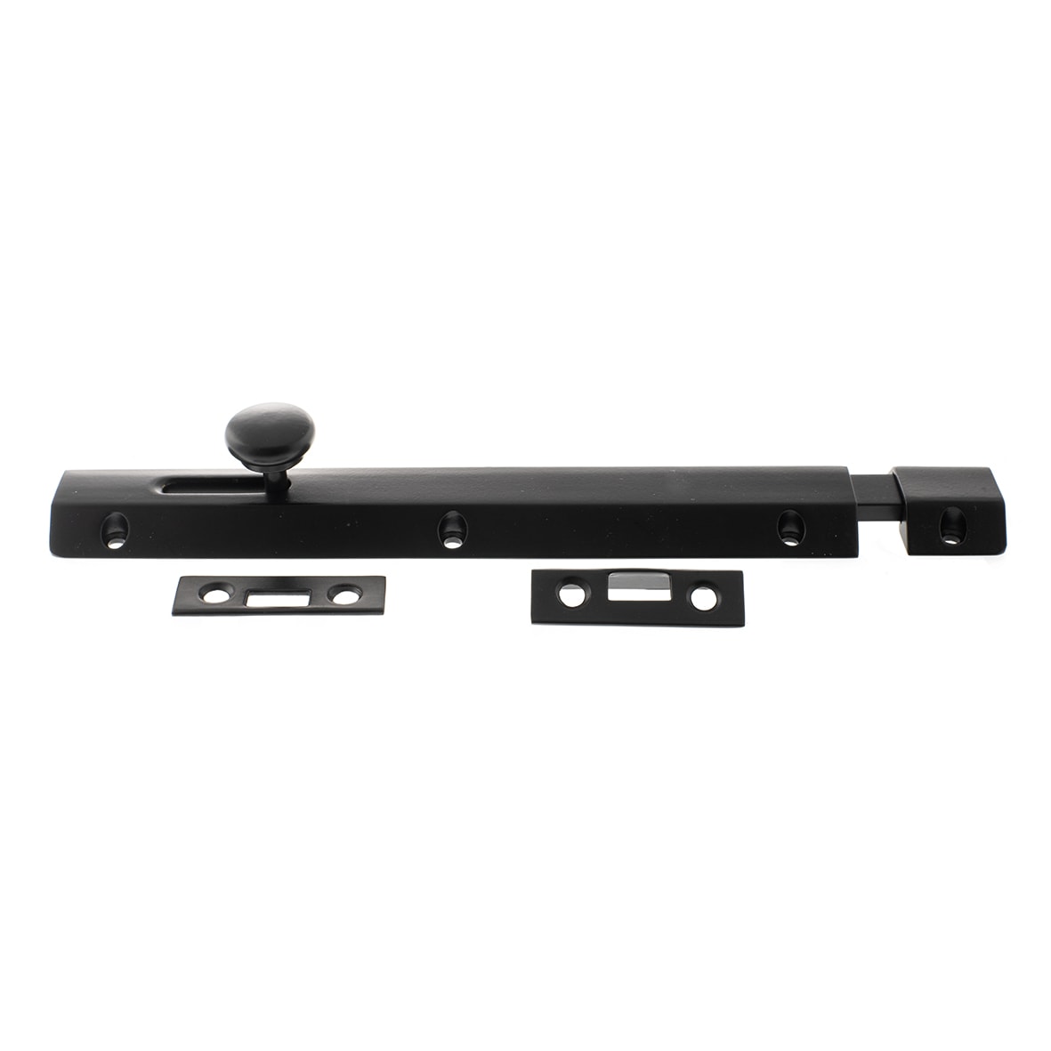 French Door Bolt/Flat Section Bolt - 200 x 35mm - Matt Black - view 2