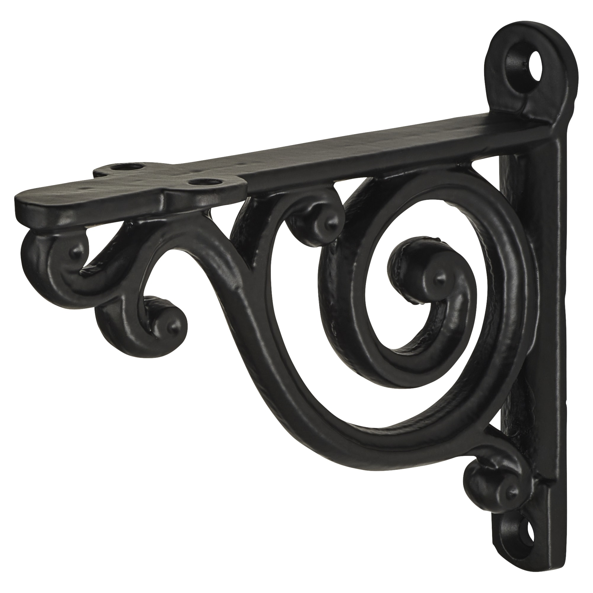 Swirl Shelf Bracket - 100 x 90mm - Black - view 2