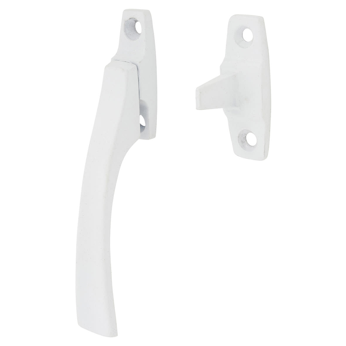 Diecast Painted Wedge Casement Window Fastener - Reversible - White - view 2