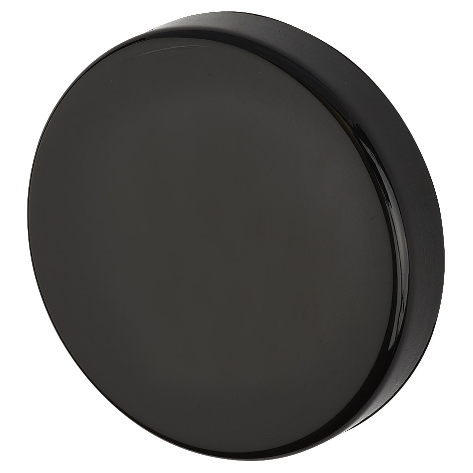 Nylon Blank Escutcheon - 52mm Diameter - Ebony Black - Pair - view 2