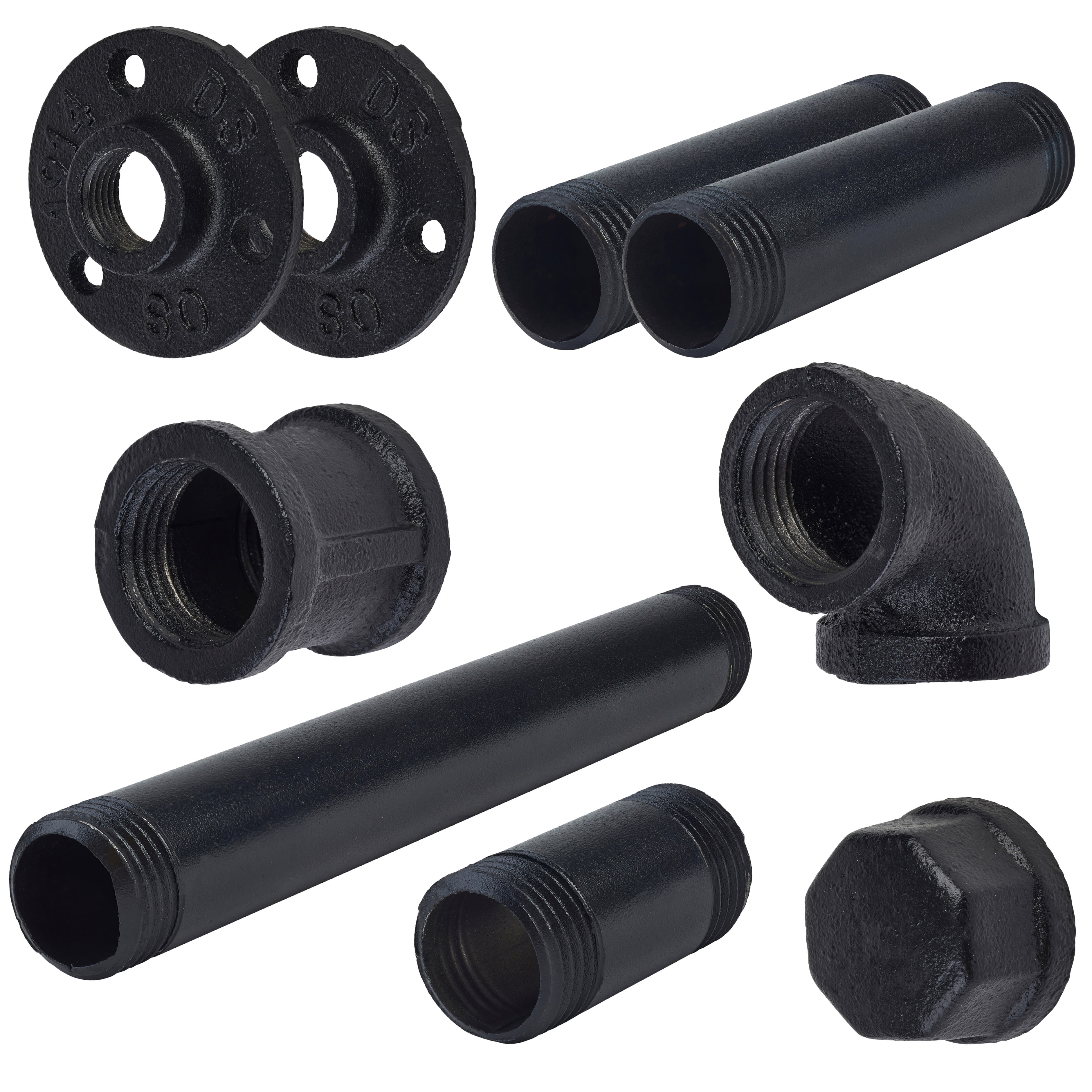 1/2" Pipe Kitchen Roll Holder - Black - view 3