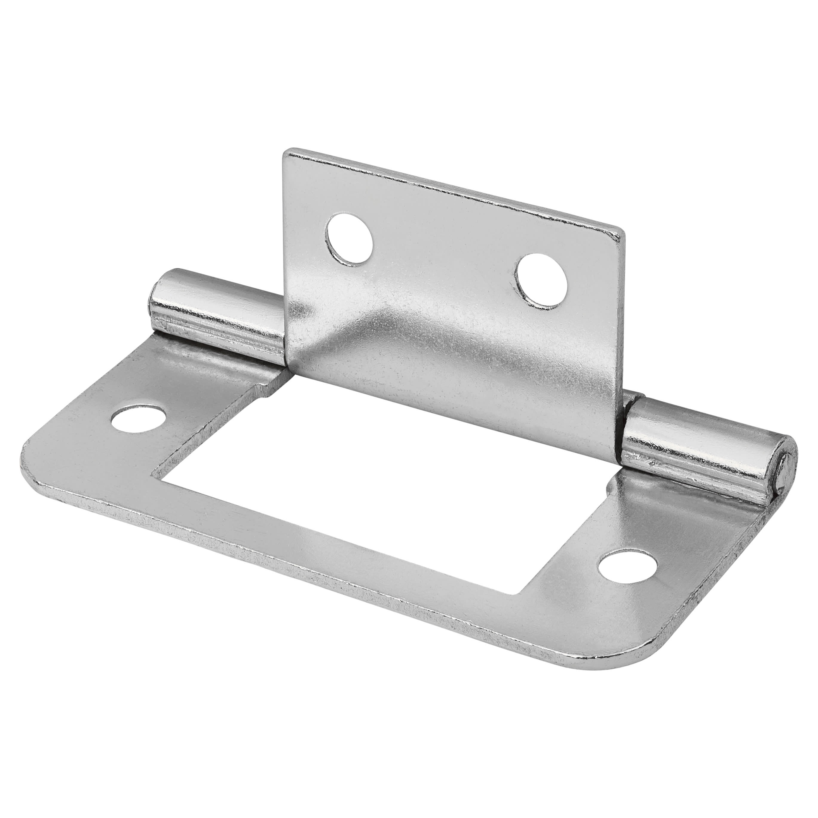 Flush Cabinet Hinge - 50 x 36 x 1mm - Zinc Plated - Pack of 10 Pairs - view 3