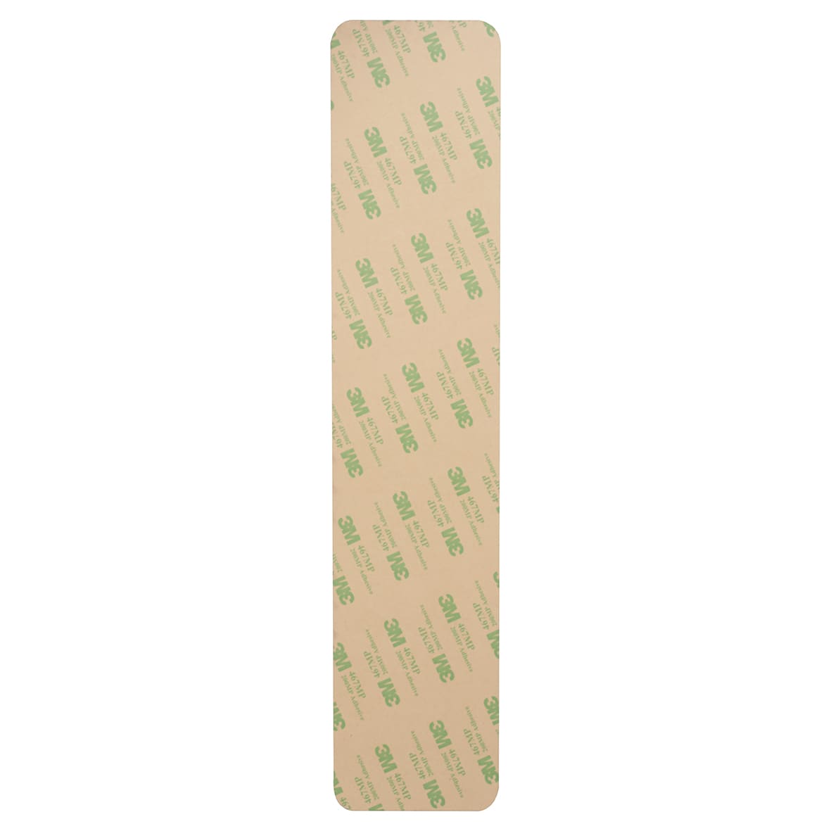 Laminated Plastic Self-Adhesive Finger Plate - 350 x 75 x 1.5mm - Brushed Silver - view 2
