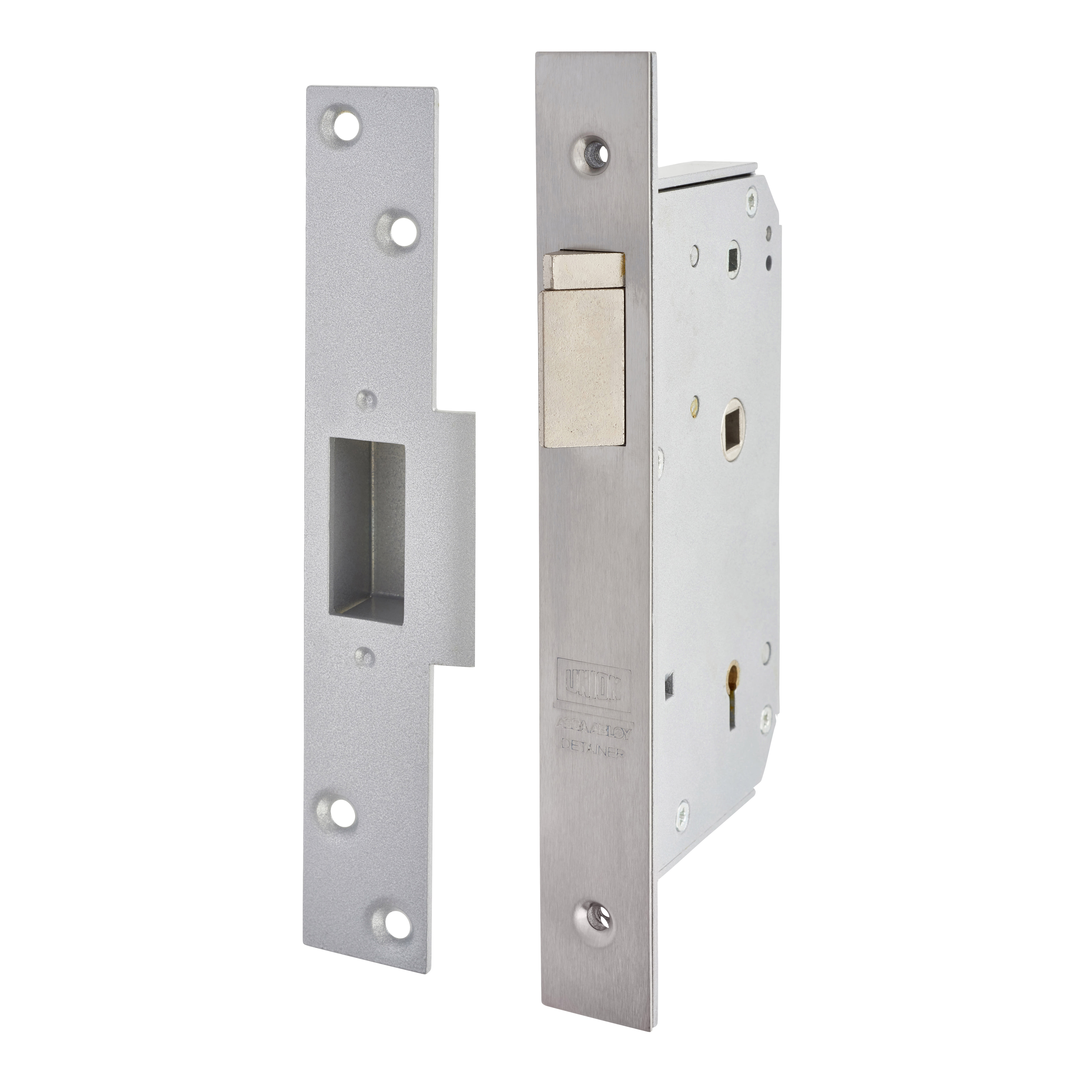 3R35X Detainer Escape Nightlatch - 80mm Case - 50mm Backset - Left Hand - Satin Chrome - view 2