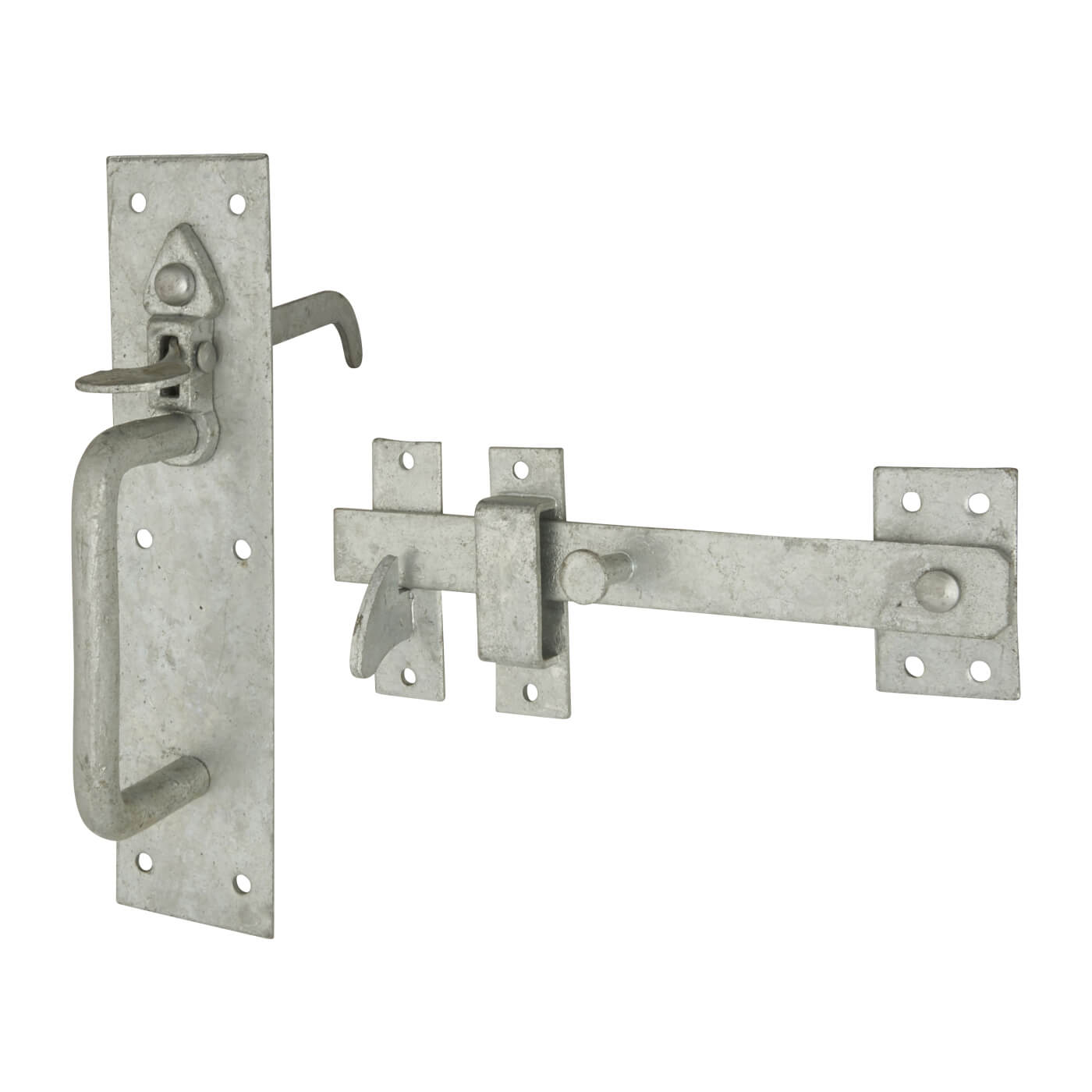 Heavy Duty Council Pattern Suffolk Gate Thumb Latch - 203 x 44mm - Galvanised - view 2