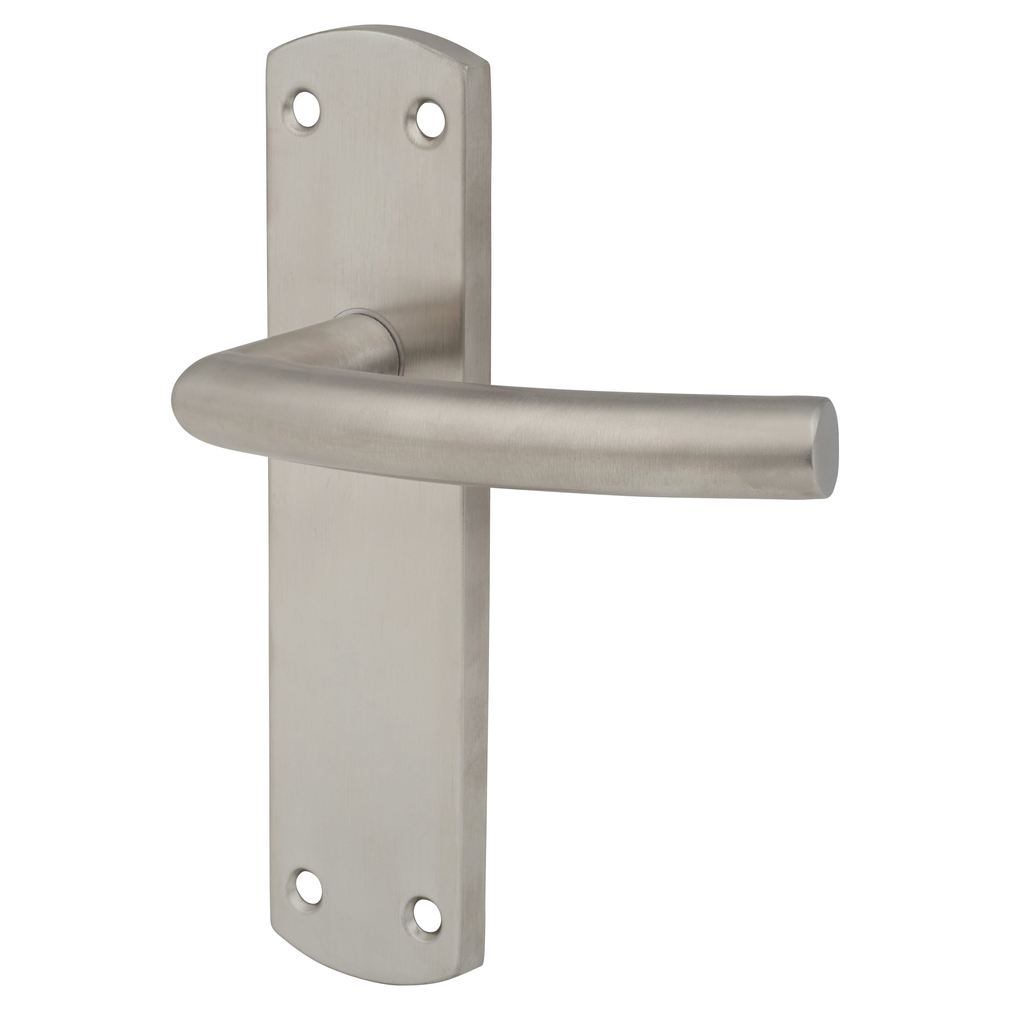 Satin Stainless Steel Arched Latch Door Handles - 172 x 44mm - view 2