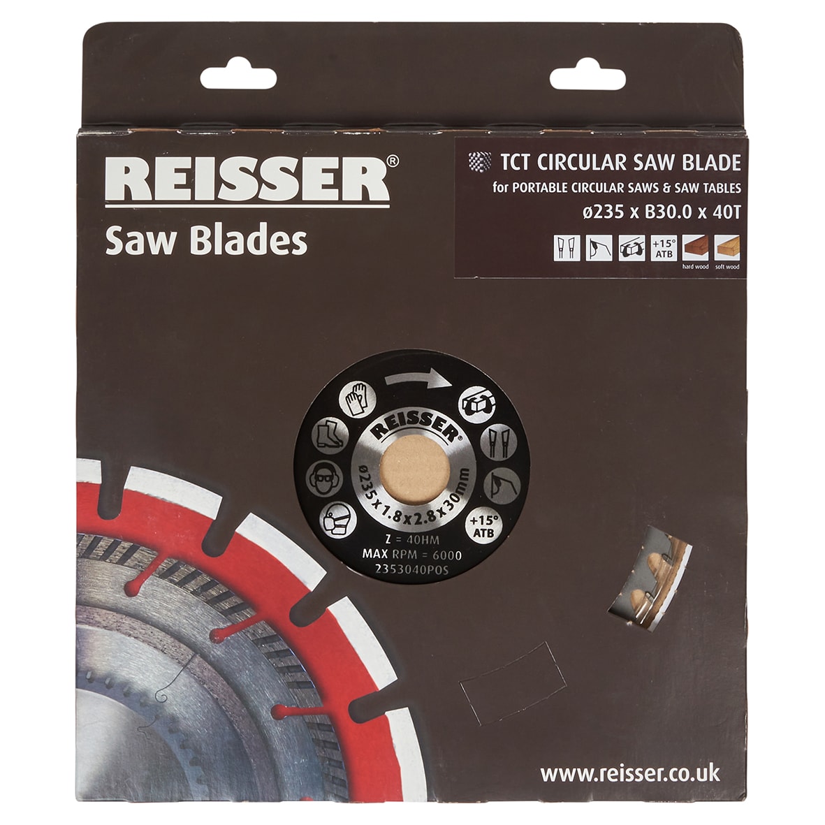 TCT Circular Saw Blade - 235 x 30mm - 40T - Wood - view 2