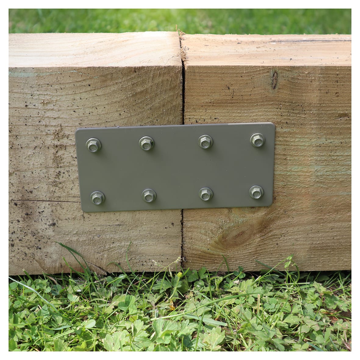Sleeper Joining Plate - 170 x 80mm - Olive - view 2