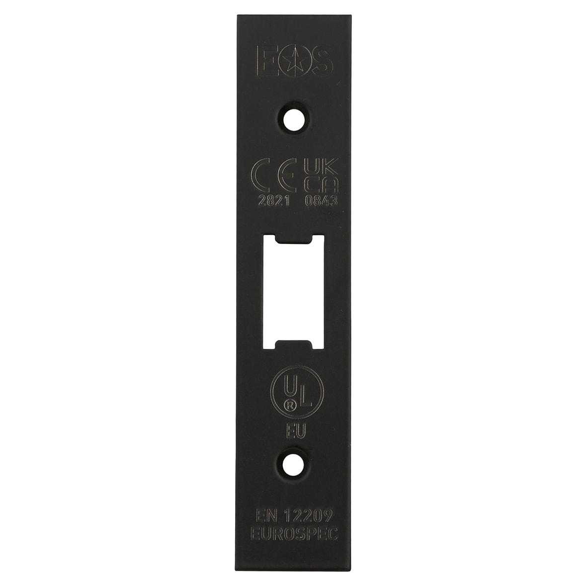 Heavy Duty Bolt Through Flat Latch - 79mm Case - 57mm Backset - Square - Matt Black - view 3
