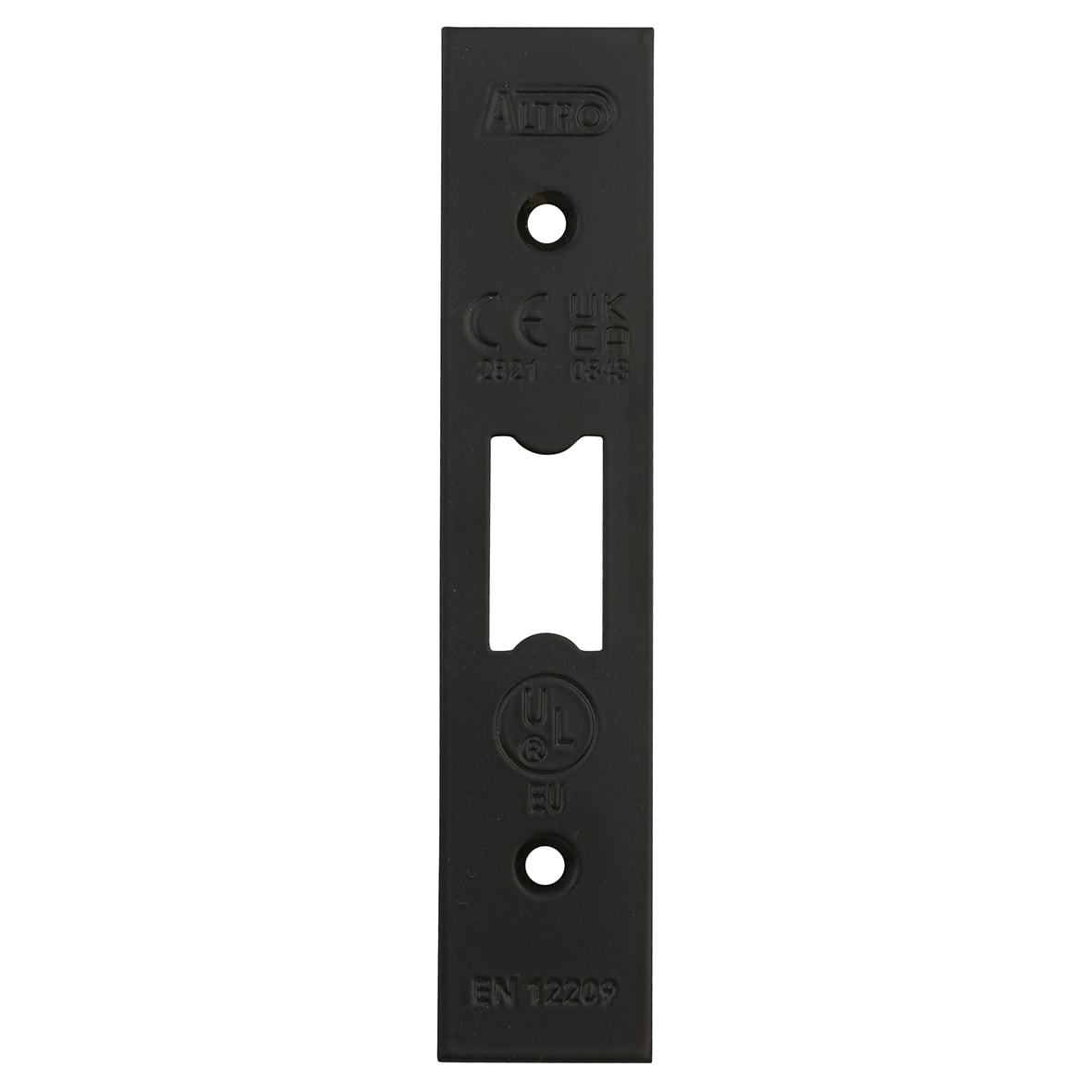 Heavy Duty Bolt Through Flat Latch - 79mm Case - 57mm Backset - Square - Matt Black - view 4