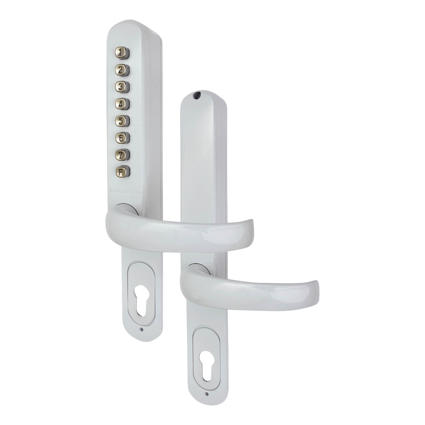 Borg BL6100 Push Button Code Lock for Multipoint Locks - White - view 2