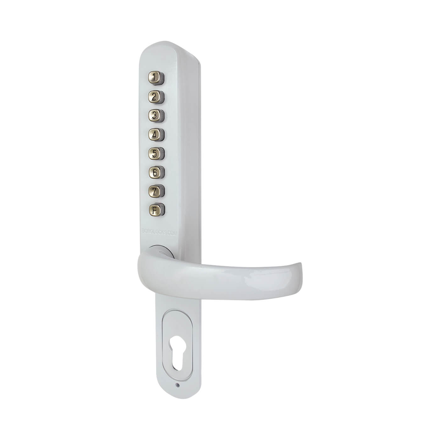 Borg BL6100 Push Button Code Lock for Multipoint Locks - White - view 3