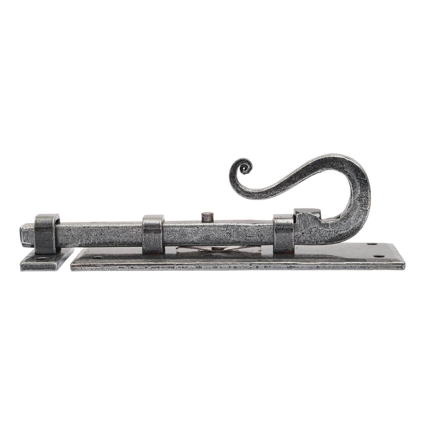 Pewter Straight Barrel Bolt - Shepherds Crook Range - 158 x 52mm - view 4