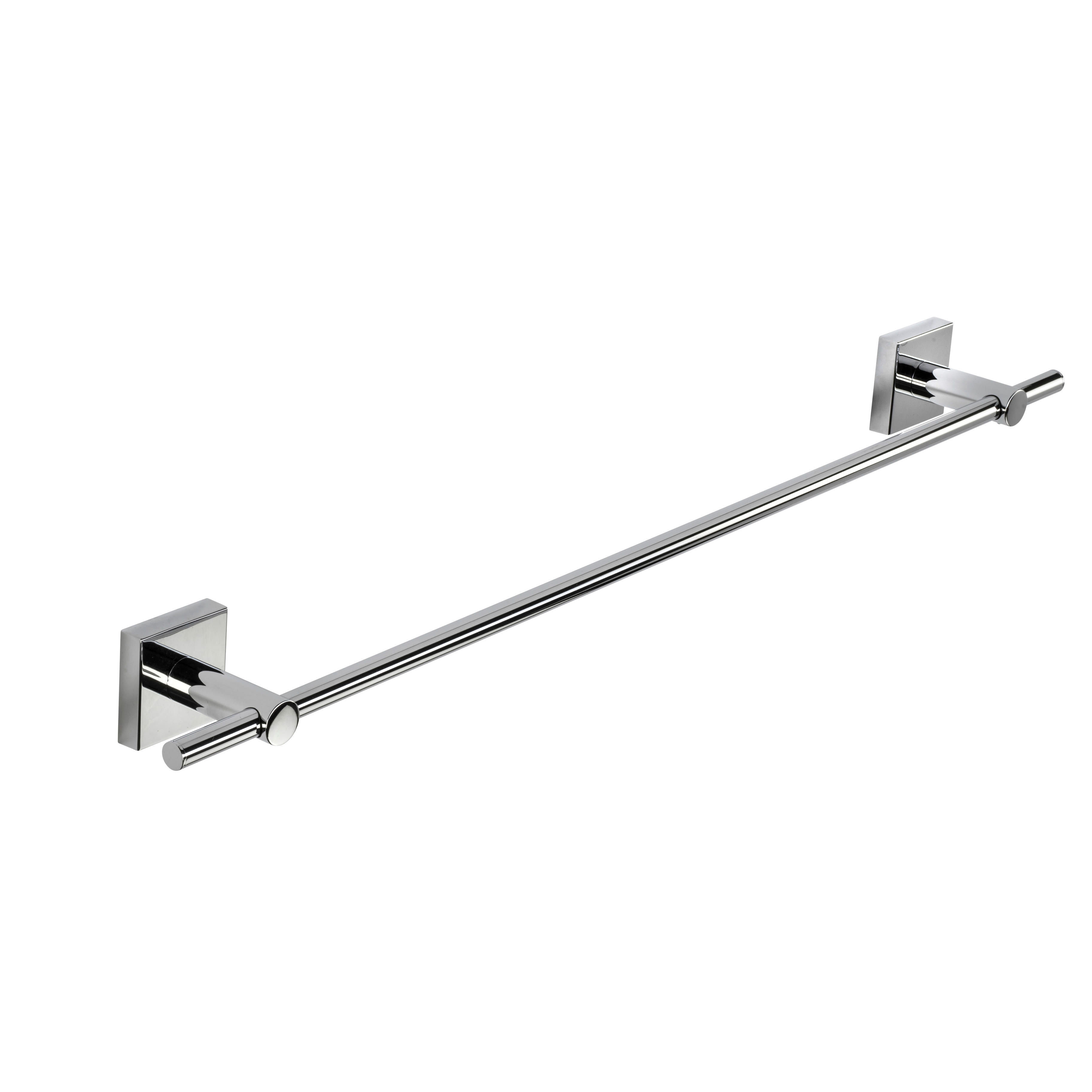 Chester Round Towel Rail - 675 x 72.5mm - Polished Chrome - view 3