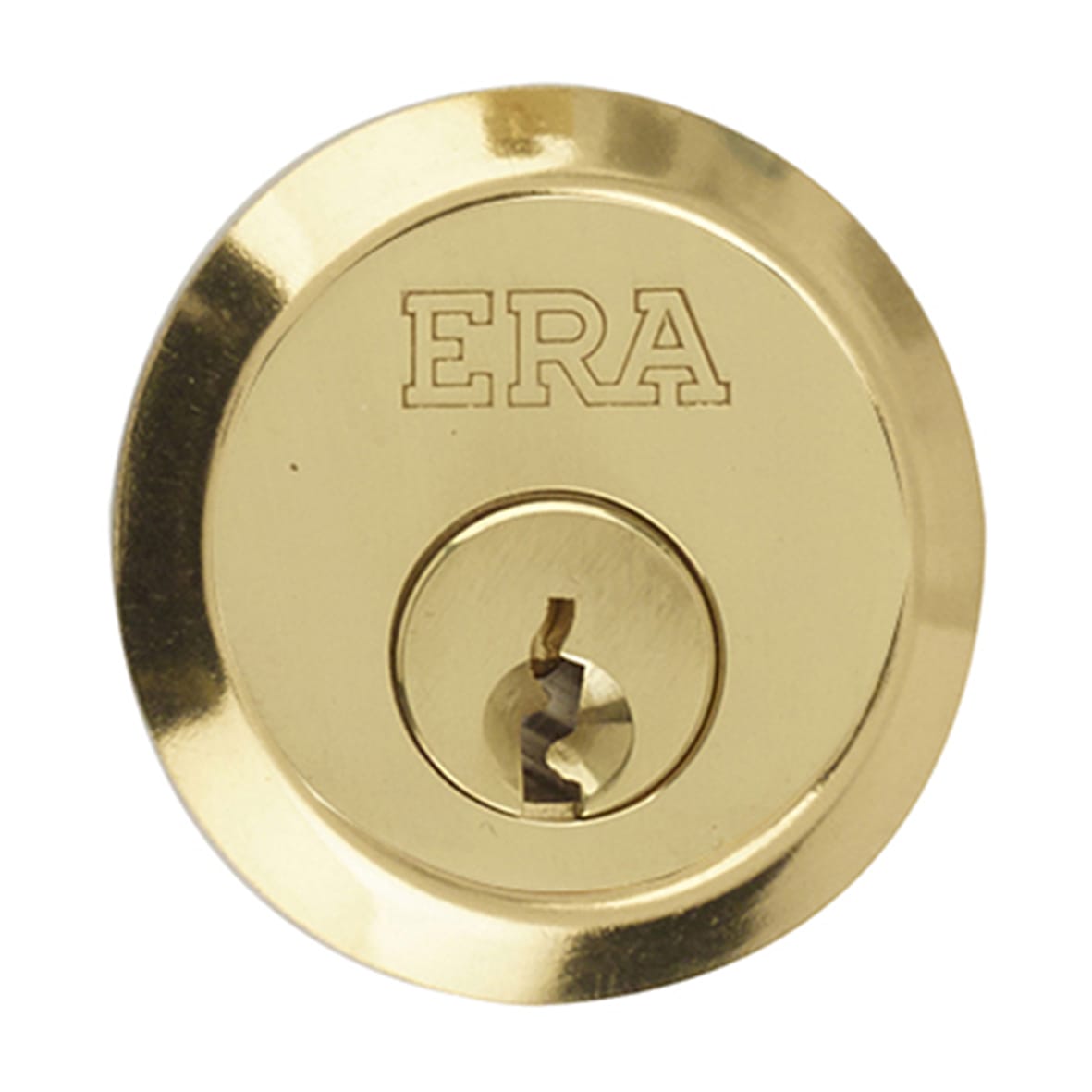 5 Pin Replacement Rim Cylinder - Polished Brass - Keyed Alike - view 4