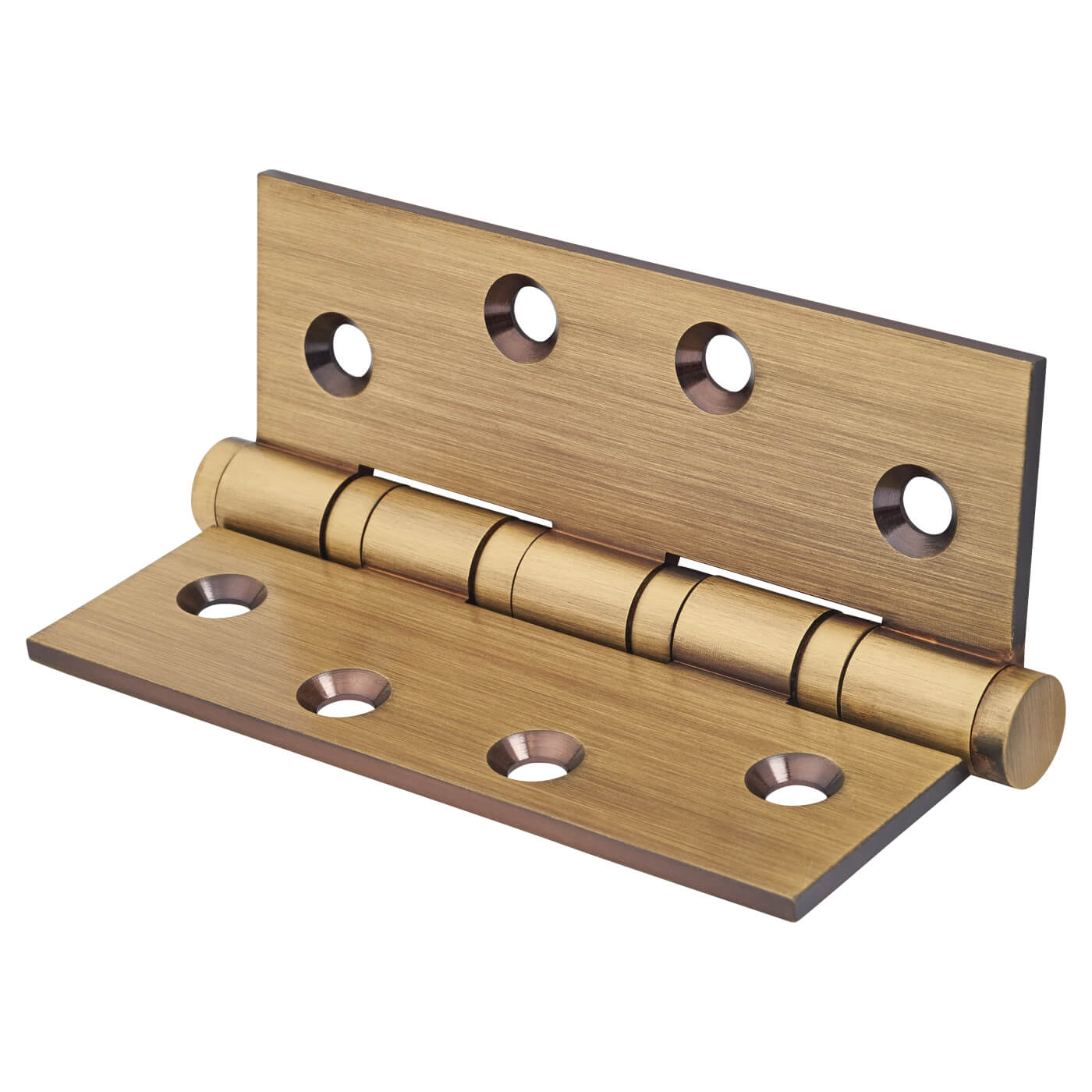 Performance Ball Bearing Butt Door Hinge - 100 x 75 x 3mm - Antique Brass - Pair - view 3