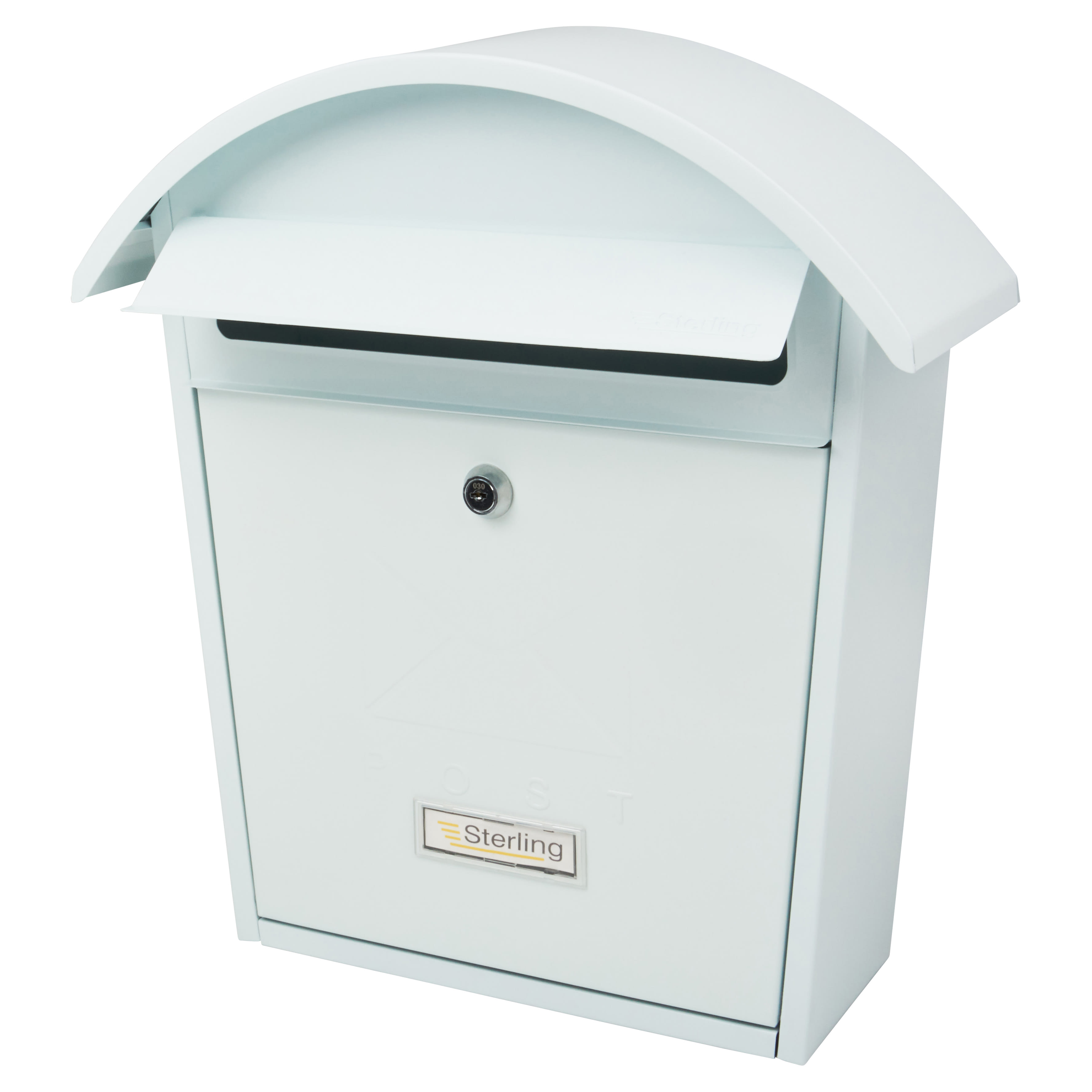 Classic Postbox - 363 x 370 x 134mm - White - view 3
