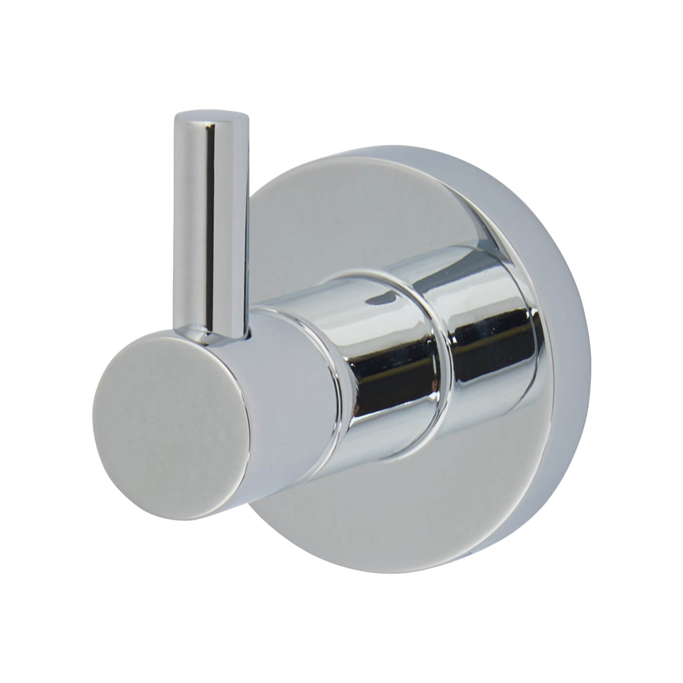 Style Single Robe Hook - 95 x 70 x 55mm - Polished Chrome - view 2