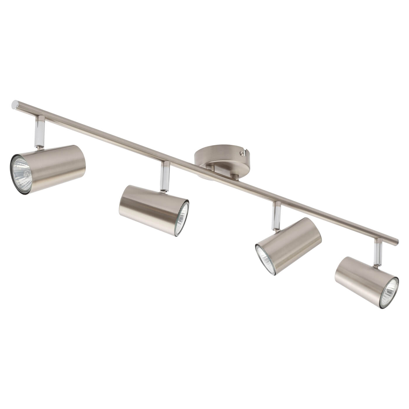 Forum Inlight Harvey 4 Light Ceiling Spotlight Bar - Satin Nickel - view 2