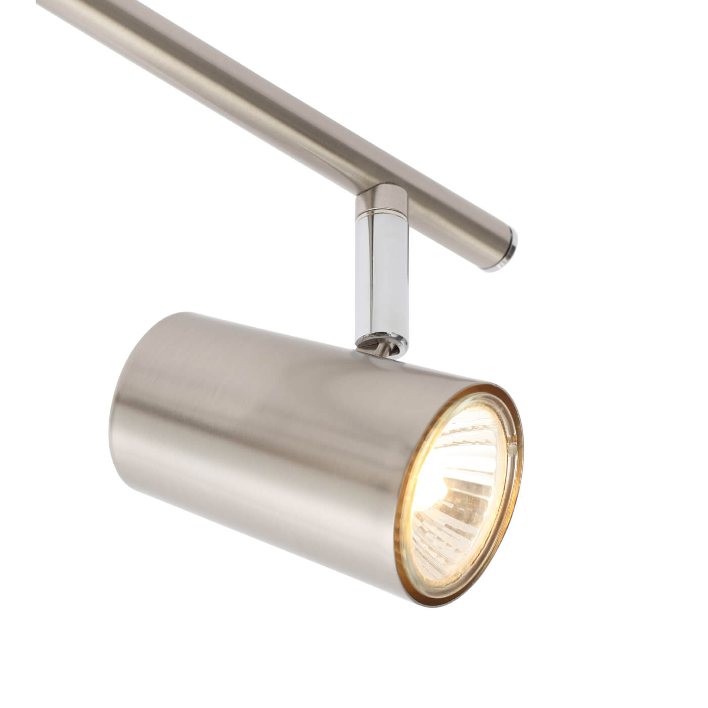 Forum Inlight Harvey 4 Light Ceiling Spotlight Bar - Satin Nickel - view 3