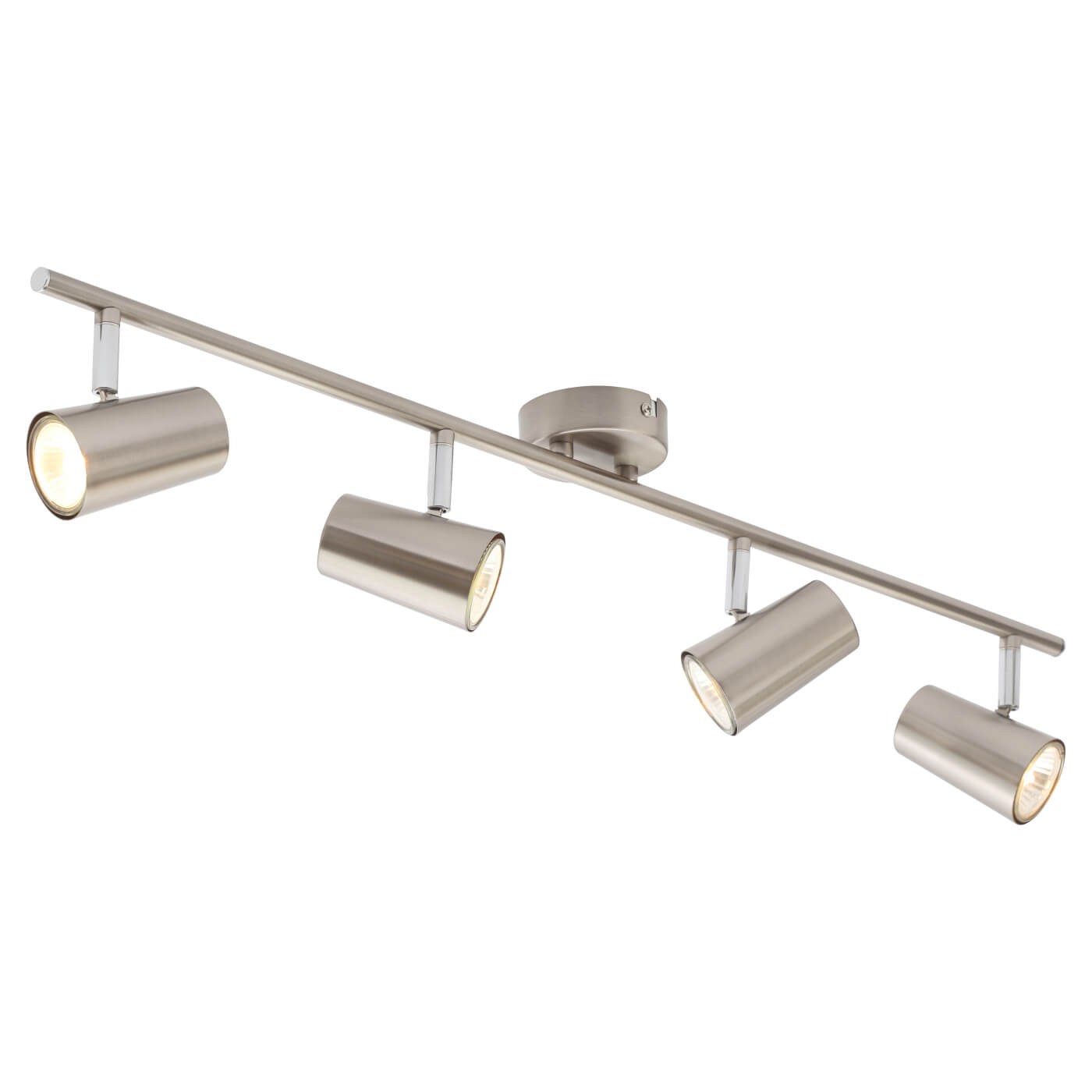 Forum Inlight Harvey 4 Light Ceiling Spotlight Bar - Satin Nickel - view 4