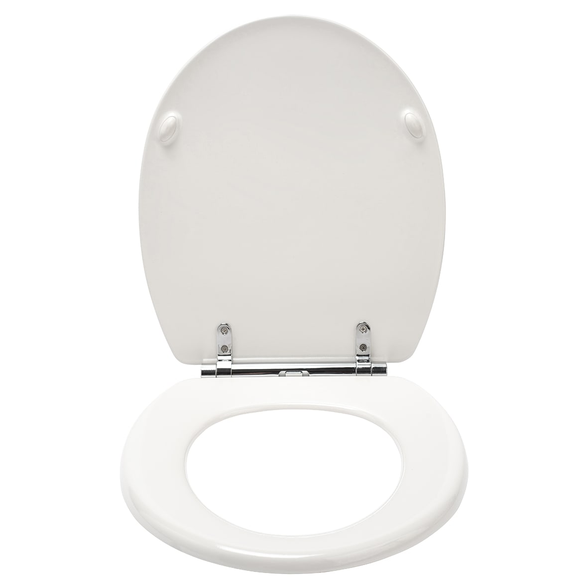 Lugano Flexi-Fix Soft Close Wooden Toilet Seat - White - view 2