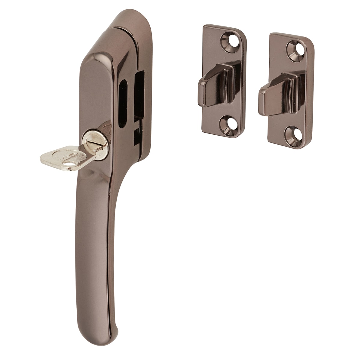 Craftsman Locking Casement Window Fastener - Reversible - Bronze - view 2