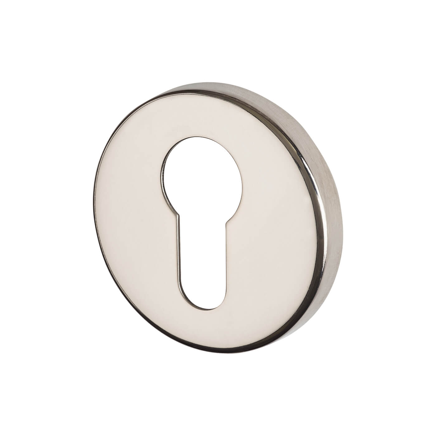 Escutcheon - 52mm Diameter - Euro - Polished Stainless Steel - view 2