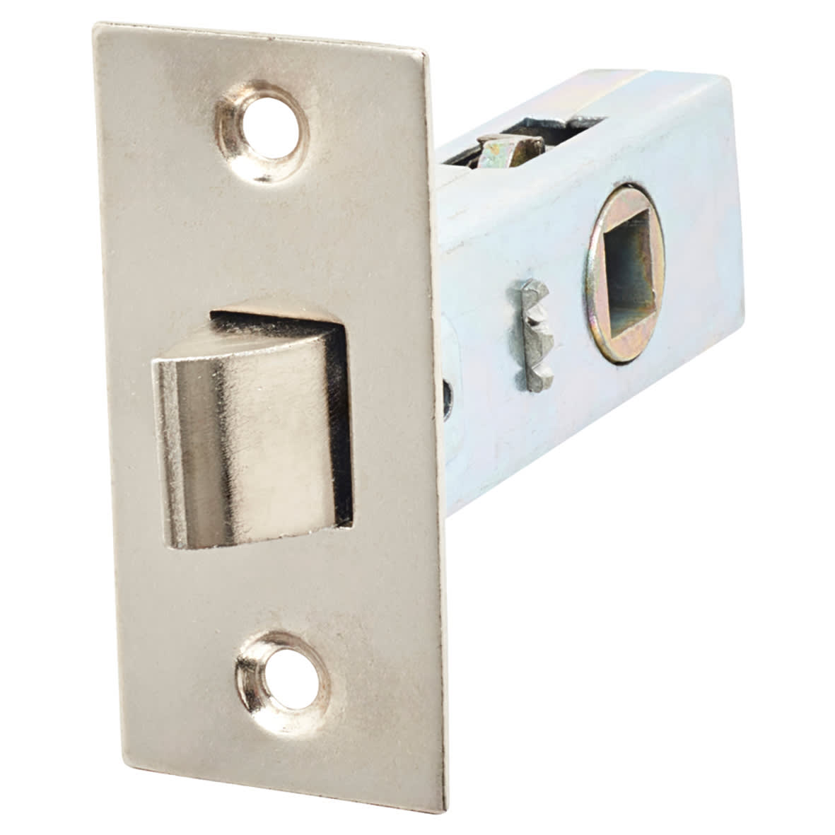 Budget Tubular Latch - 65mm Case - 44mm Backset - Square - Nickel Plated - view 6