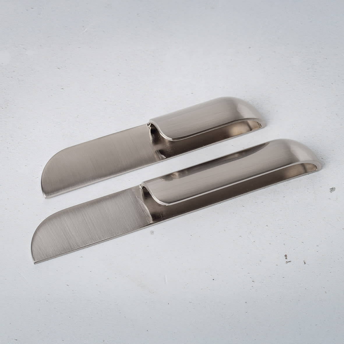Hyde Cabinet Finger Pull Handle - 64mm Centres - Satin Nickel - view 2