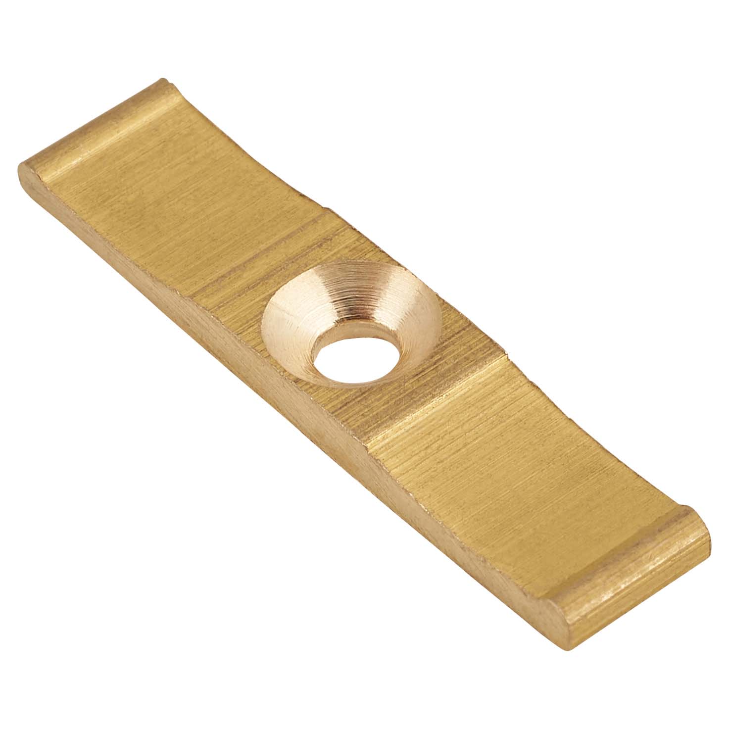 Turn Button Cabinet Catch - 36.5 x 12 x 7.5mm - Polished Brass - Pack of 5 - view 2