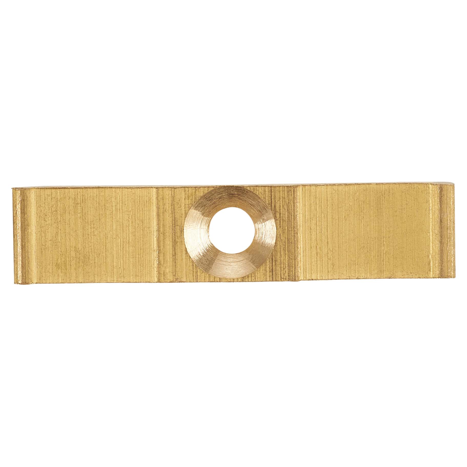 Turn Button Cabinet Catch - 36.5 x 12 x 7.5mm - Polished Brass - Pack of 5 - view 3