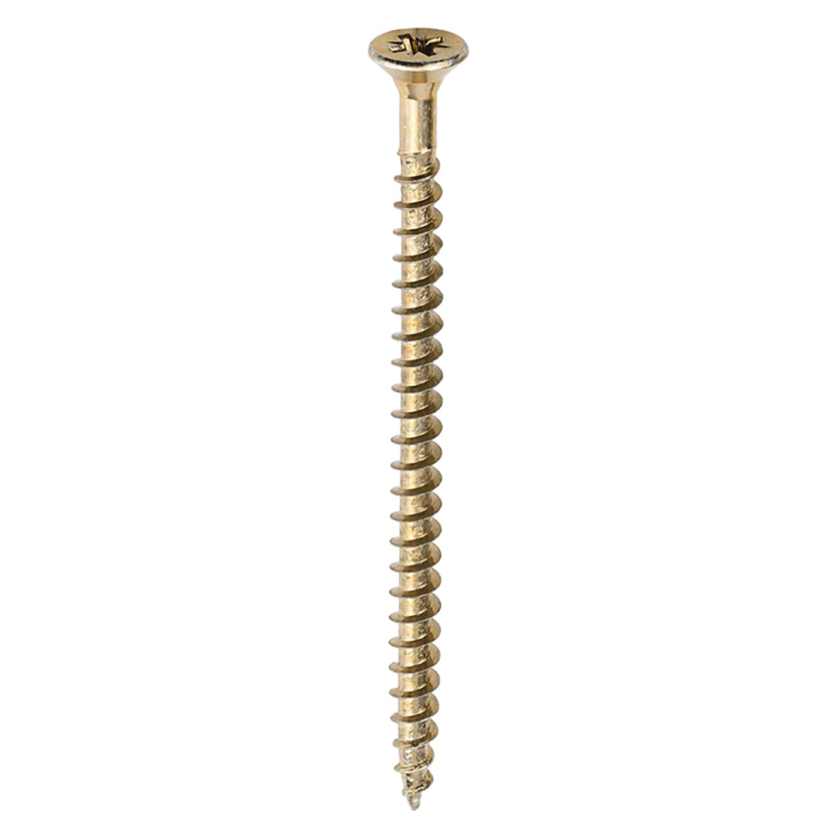 Solo Chippy Pozi Countersunk Wood Screws - 5.0 x 80mm - Yellow Zinc - Pack of 200 - view 3