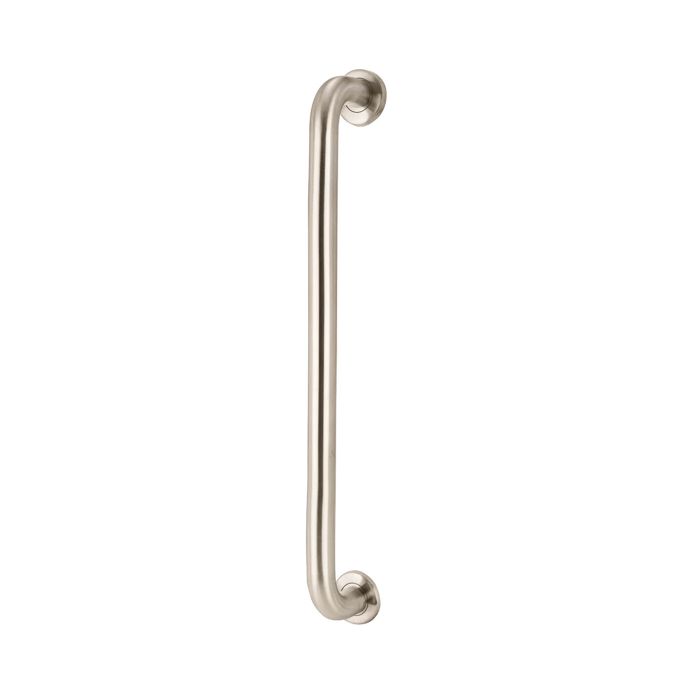 316 Satin Stainless Steel 32mm D-Bar Door Pull Handle on Rose - Bolt Fix - 650mm Centres - view 2