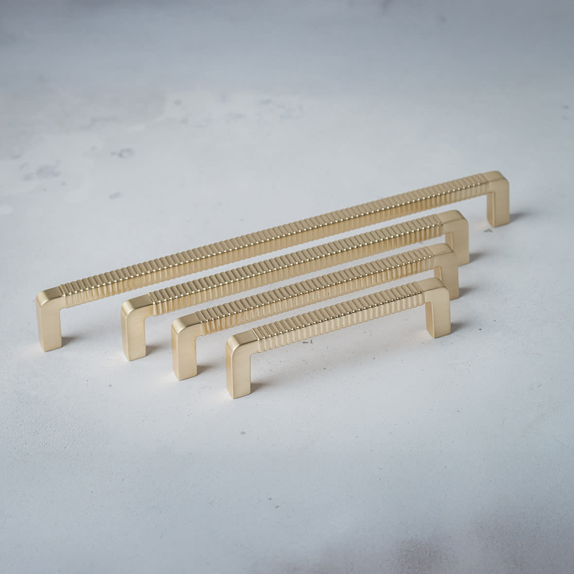 Buxton 9mm D-Bar Cabinet Pull Handle - 224mm Centres - Satin Brass - view 3