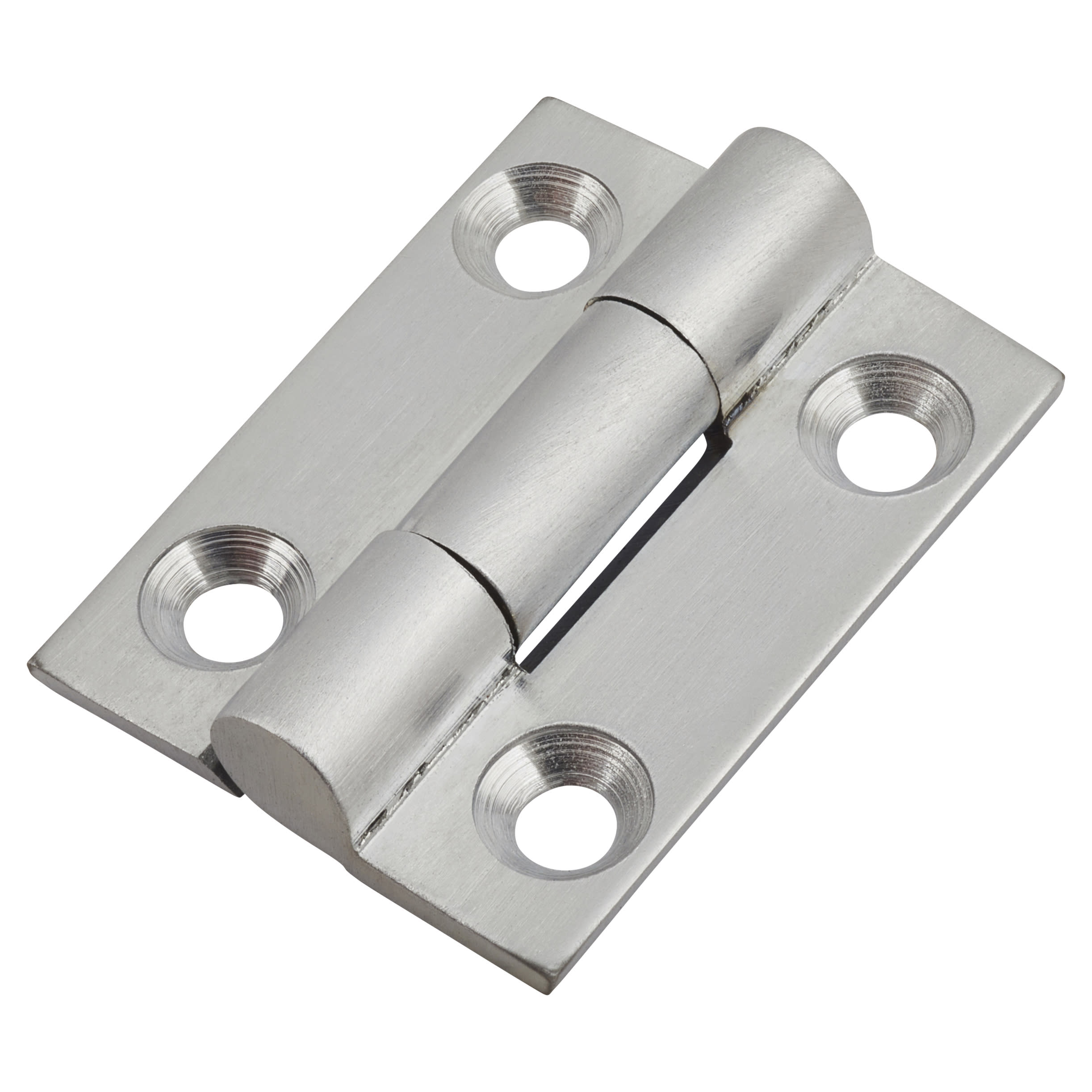 Solid Drawn Butt Cabinet Hinge - 25 x 19 x 1.45mm - Satin Chrome - Pair - view 2
