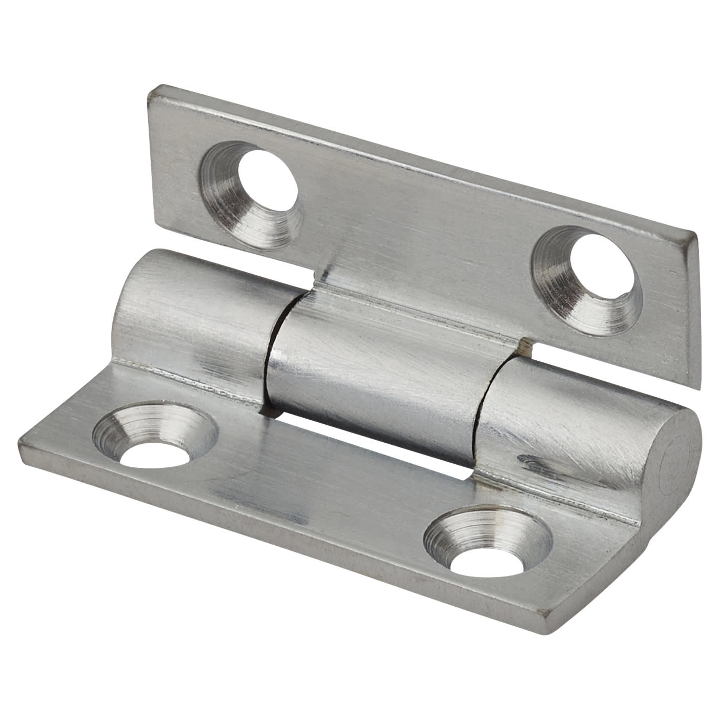 Solid Drawn Butt Cabinet Hinge - 25 x 19 x 1.45mm - Satin Chrome - Pair - view 3
