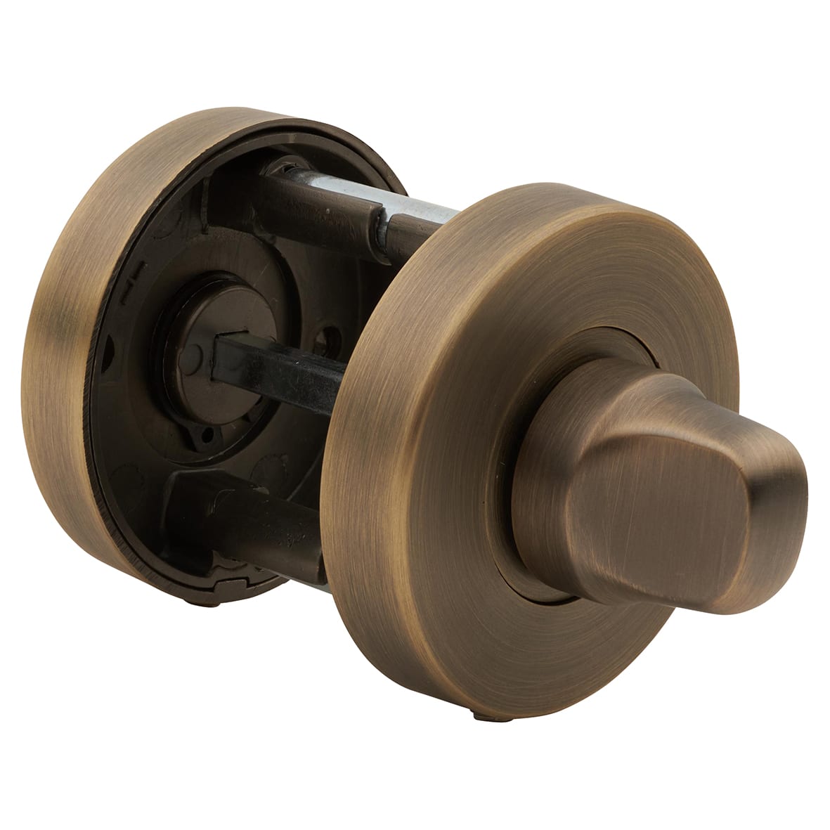 Bathroom Turn & Release - 52mm Diameter - Matt Antique Brass - view 2