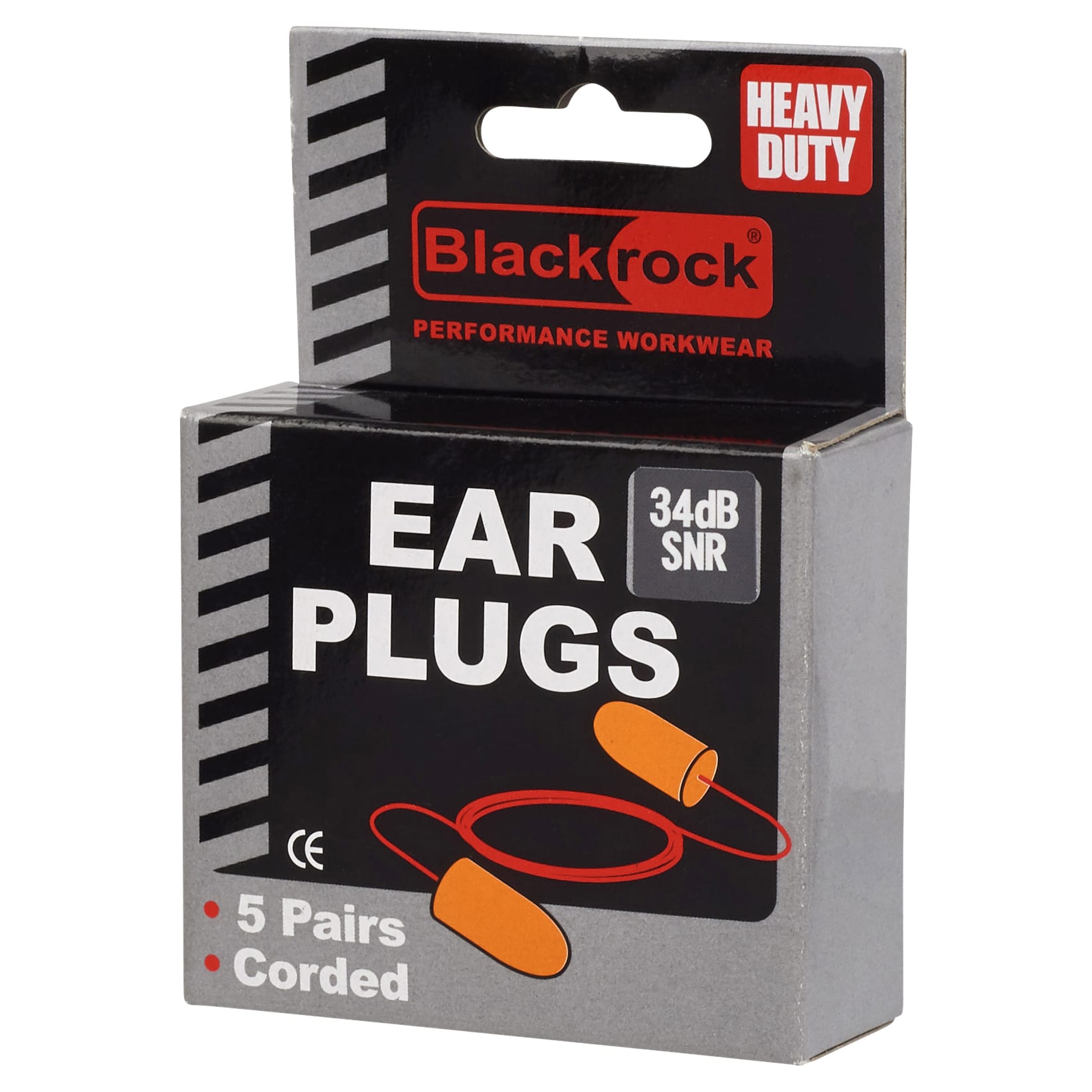 Foam Ear Plugs - Corded - 39dB SNR - 5 Pairs - view 2