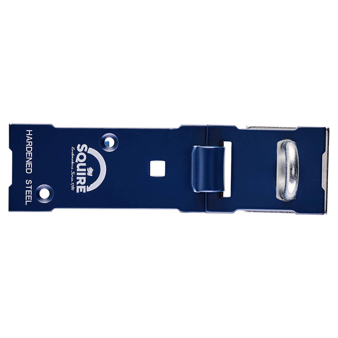 NO.6H Hardened Steel High Security Hasp & Staple - 153 x 44mm - Blue - view 2