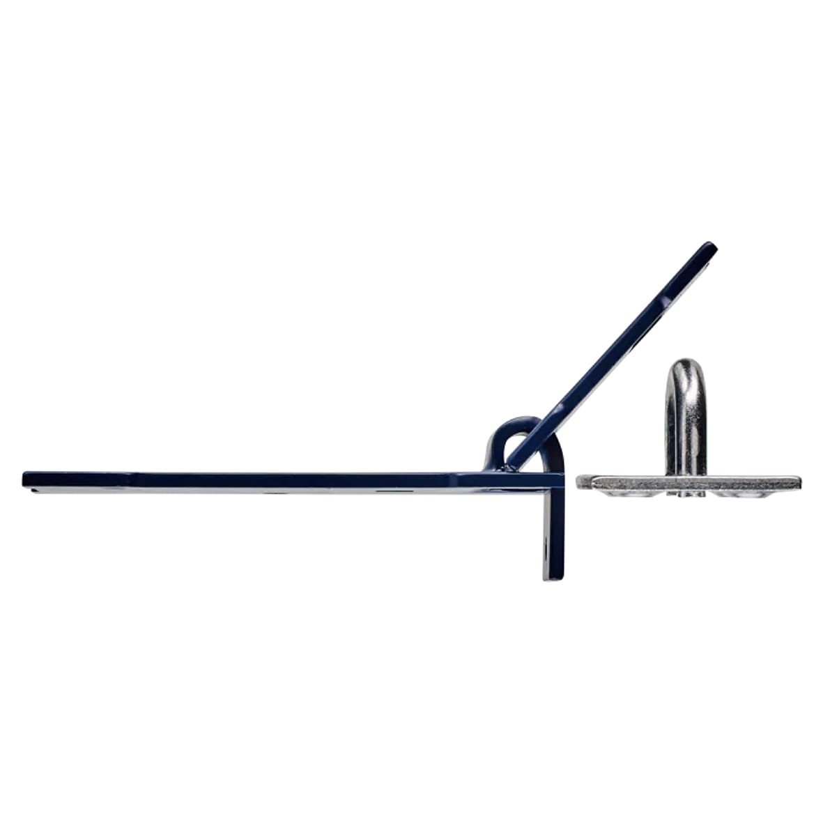 NO.6H Hardened Steel High Security Hasp & Staple - 153 x 44mm - Blue - view 3