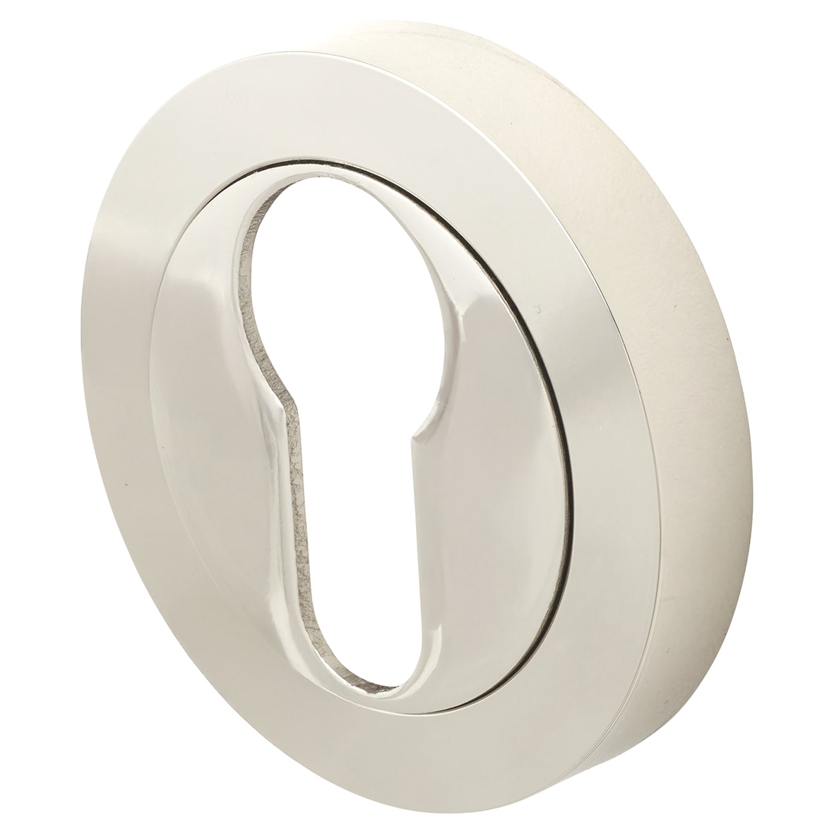 Escutcheon - 50mm Diameter - Euro - Polished Nickel - view 2