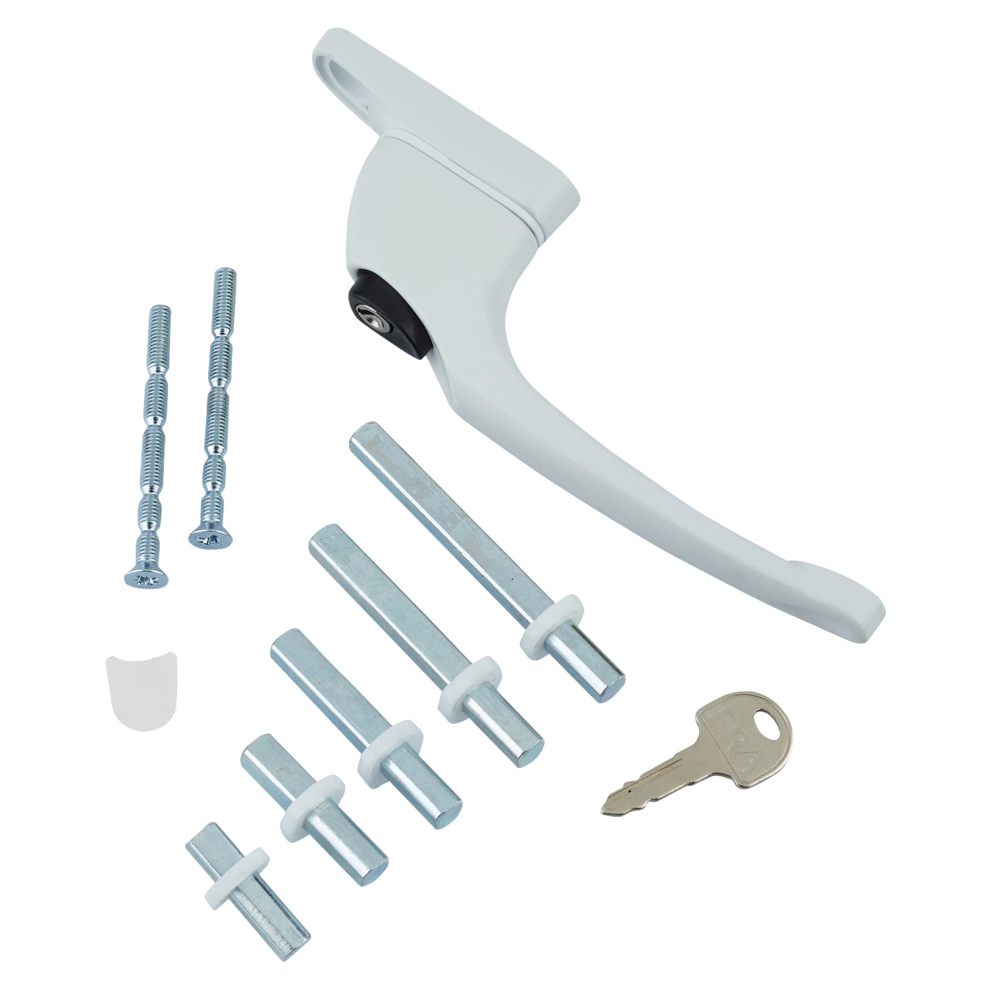 uPVC Maxim Inline Espagnolette Locking Multipoint Multi-Spindle Window Handle - Dual - White - view 2