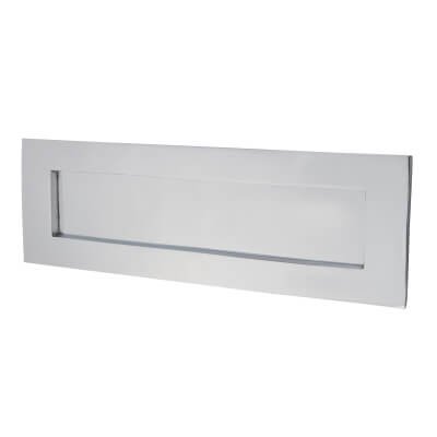 Letter Plate - 306 x 100mm - Polished Chrome - view 2
