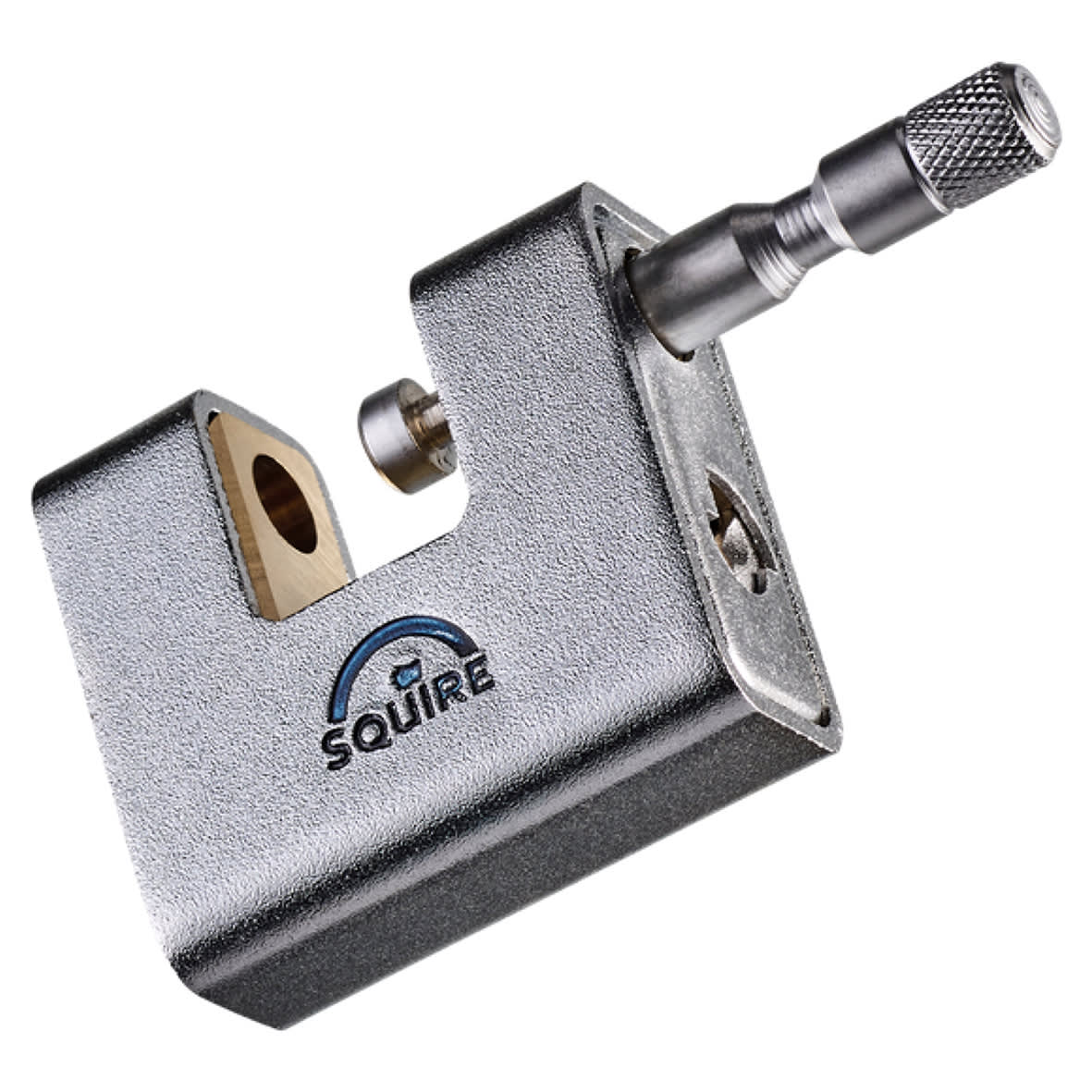 Armoured Steel Shutter Lock - 60mm Body - 22 x 12mm Shackle - Keyed to Differ - Chrome - view 4