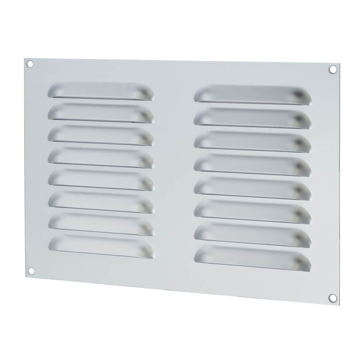 Hooded Louvre Vent - 242 x 165mm - 6650mm² Free Air Flow - Satin Aluminium - view 2