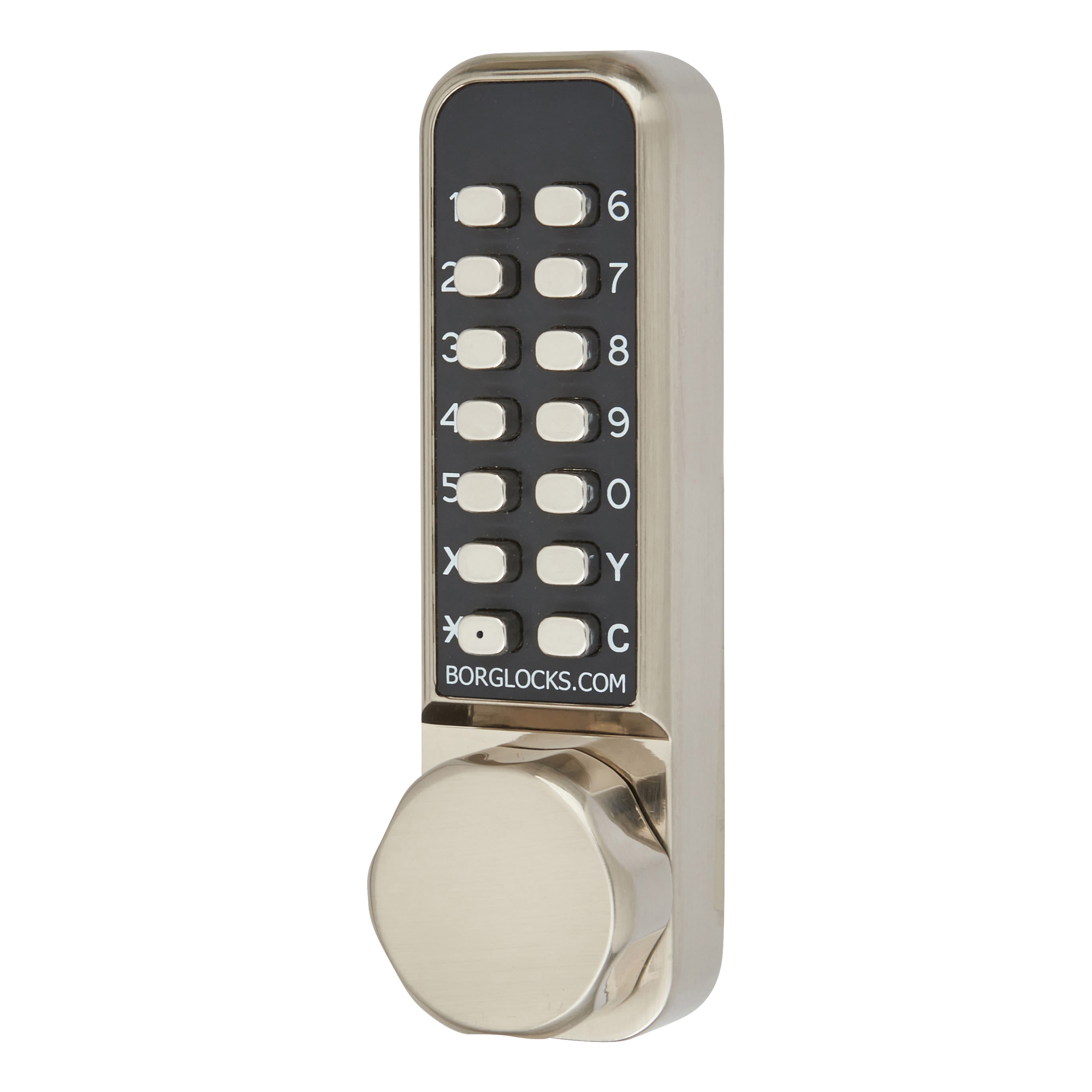 Borg BL2501 Easicode Pro Push Button Code Lock and Latch with Intumescent - Stainless Steel - view 2